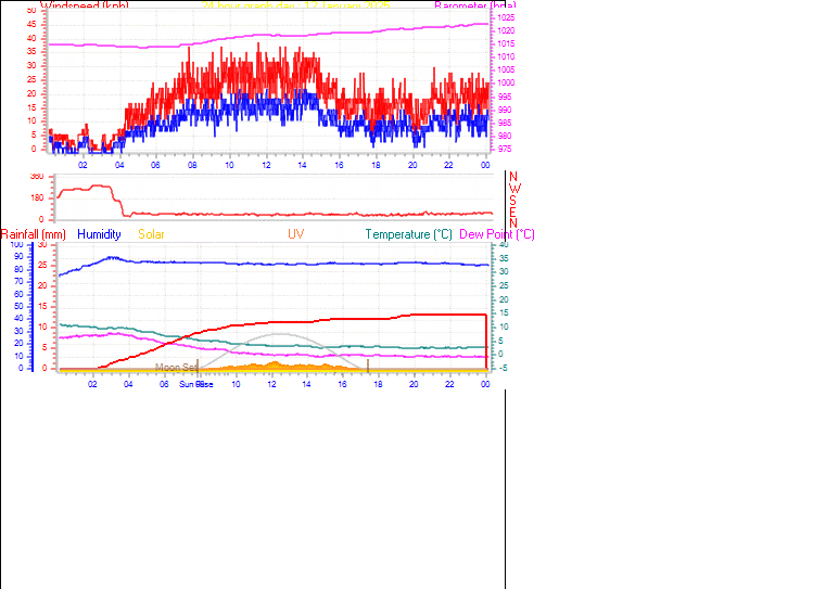 24 Hour Graph for Day 12